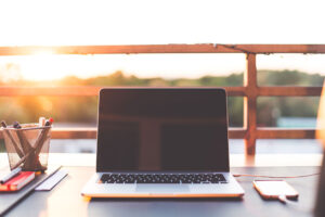 sunset-home-office-working-with-laptop-on-the-garden-picjumbo-com