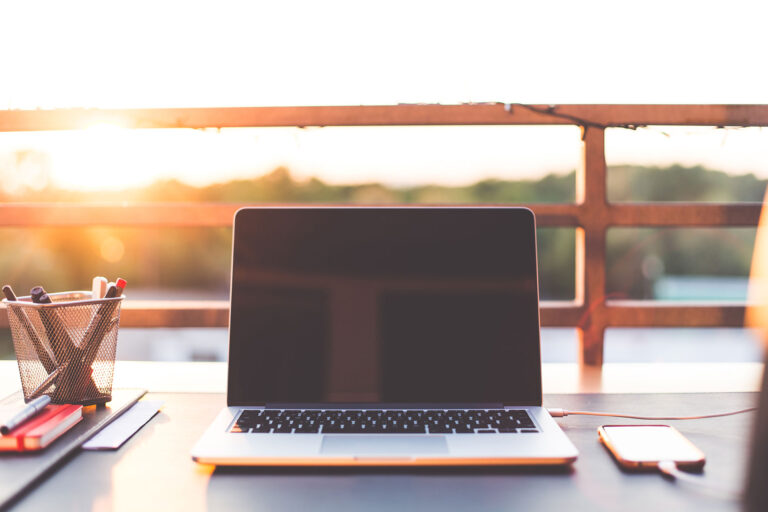 sunset-home-office-working-with-laptop-on-the-garden-picjumbo-com
