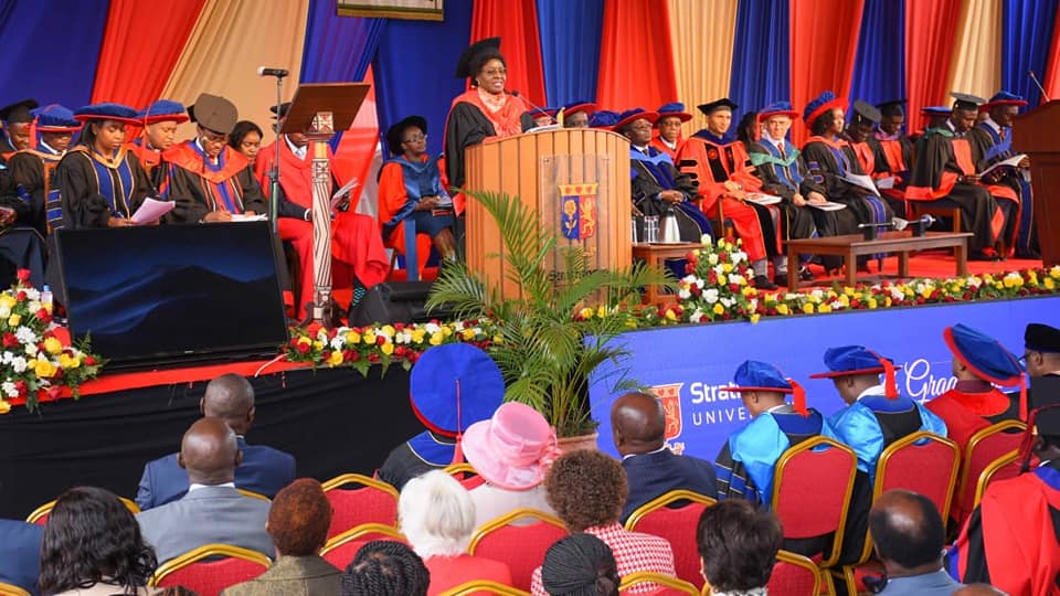 A past graduation Ceremony at Strathmore University.
