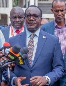 Education Cabinet Secretary Julius Migos Ogamba at a past Press Conference