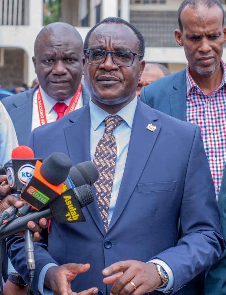 Education Cabinet Secretary Julius Migos Ogamba at a past Press Conference