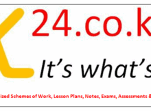 Grade 7, 8 & 9 Best Schemes of Work