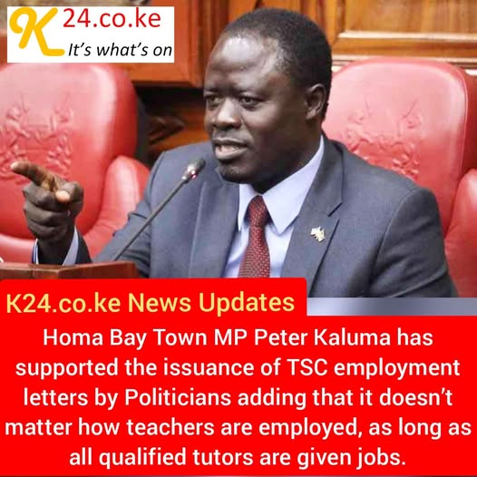 Homa Bay Town MP Peter Kaluma.