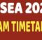 KJSEA Timetable 2025