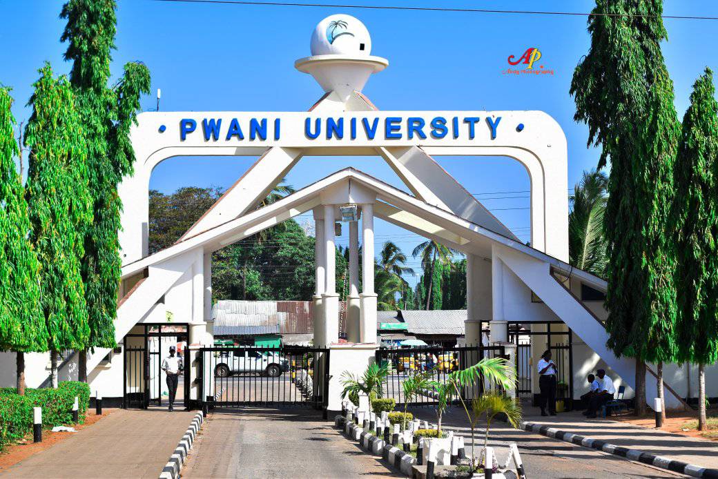 Pwani University's main entrance. Get KUCCPS admission letters, pdf Lists Portal login for all universities here.